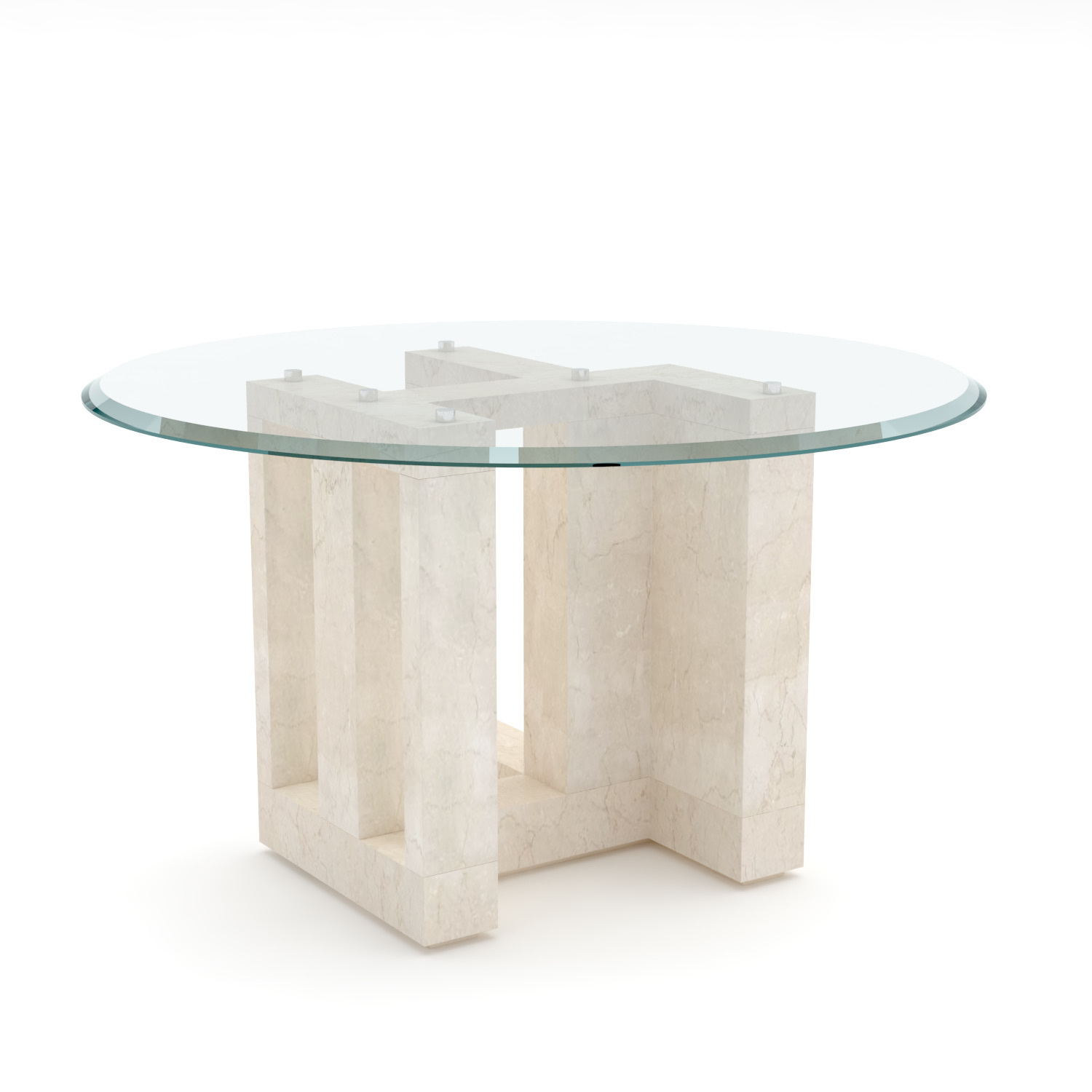 Archeology 1 - Marble and Glass Table