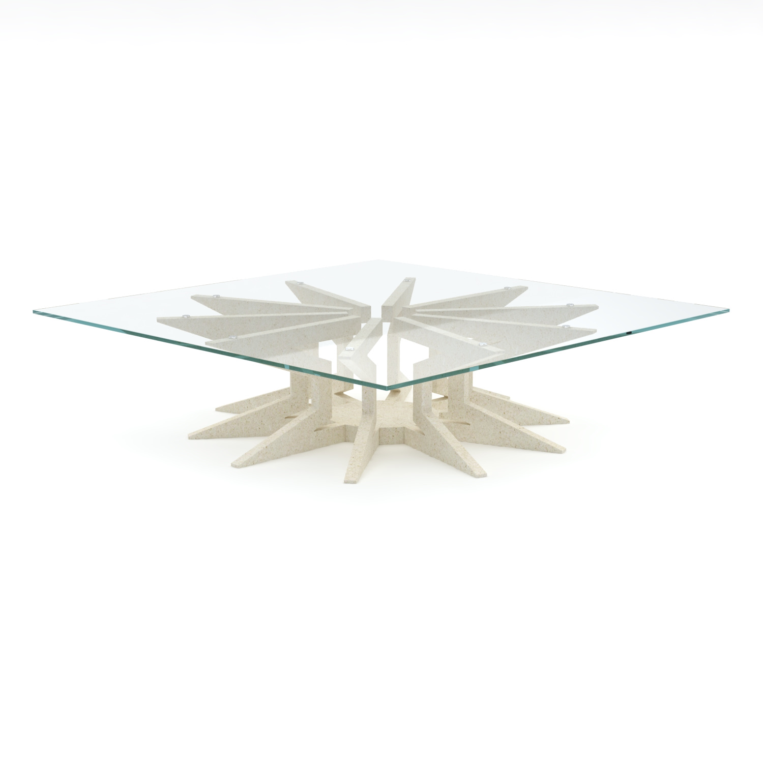 tavolino marmo cristallo Sunshine Pistore Marmi