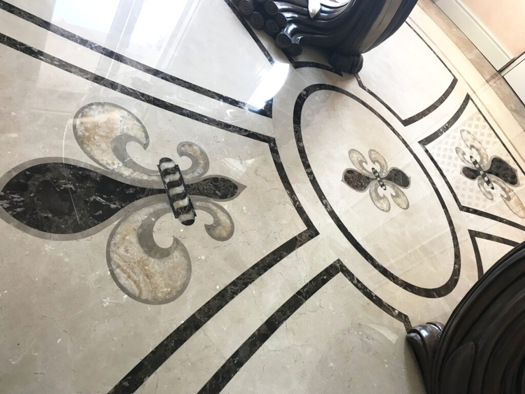 pavimento marmo intarsiato Nizza