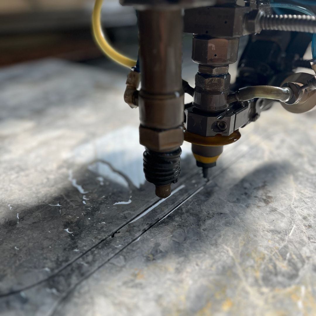 marble cutting with waterjet