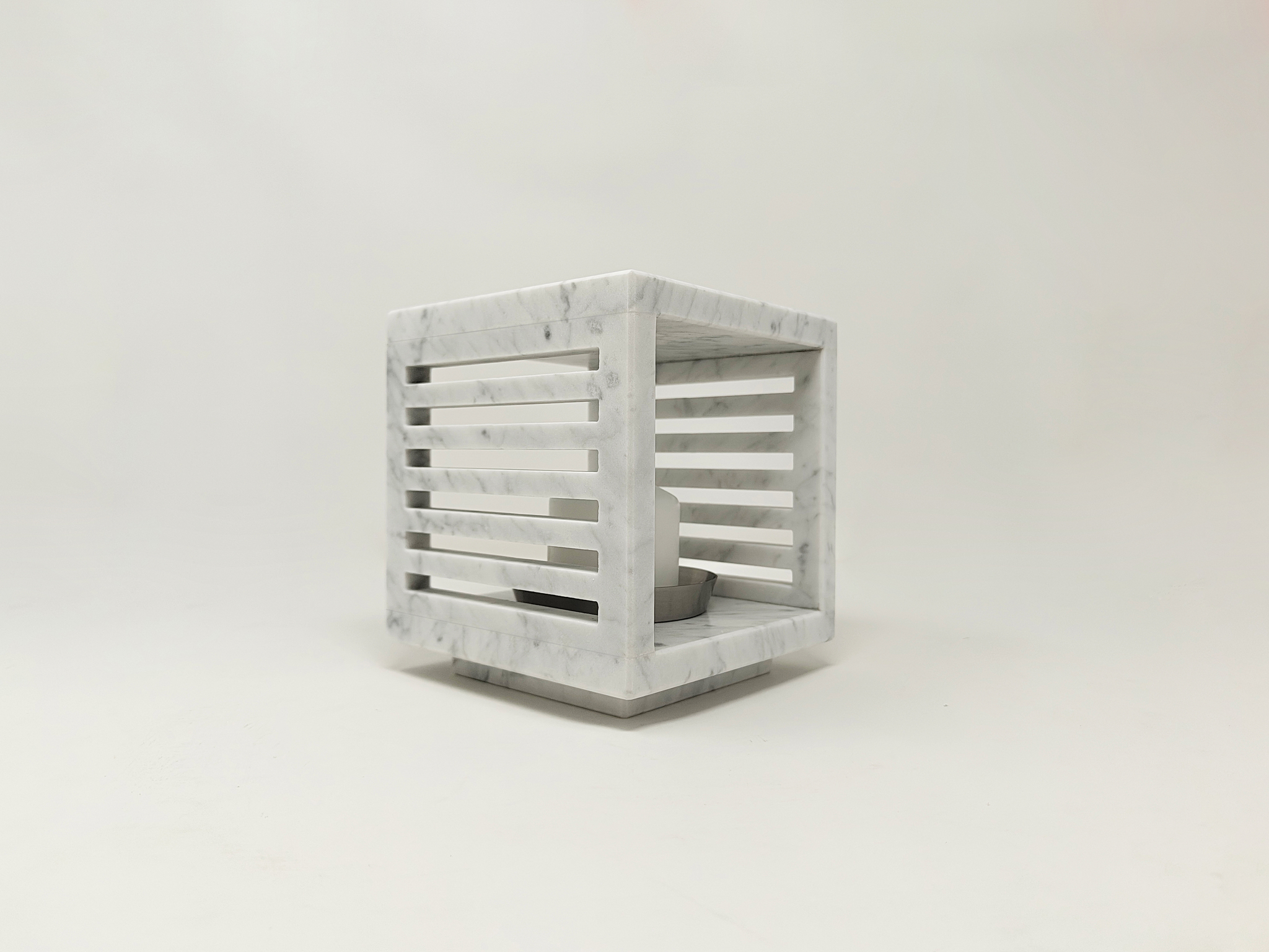 luxor lanterna a candela in marmo