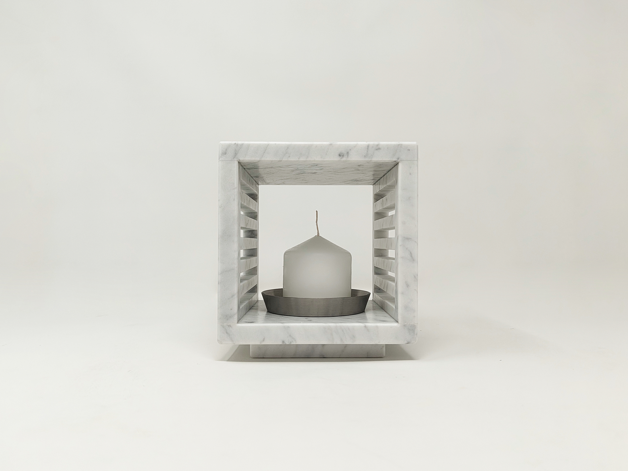 luxor lanterna a candela in marmo