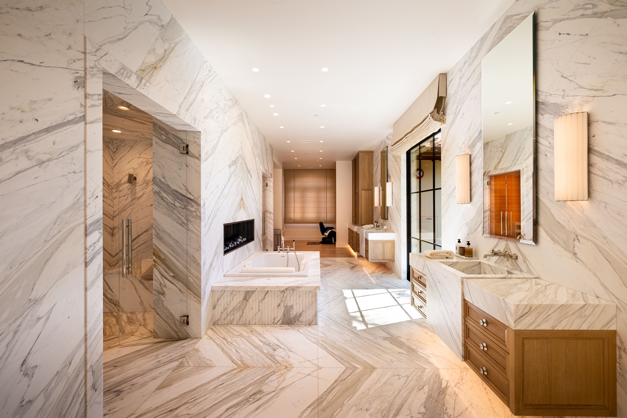 calacatta gold bathroom