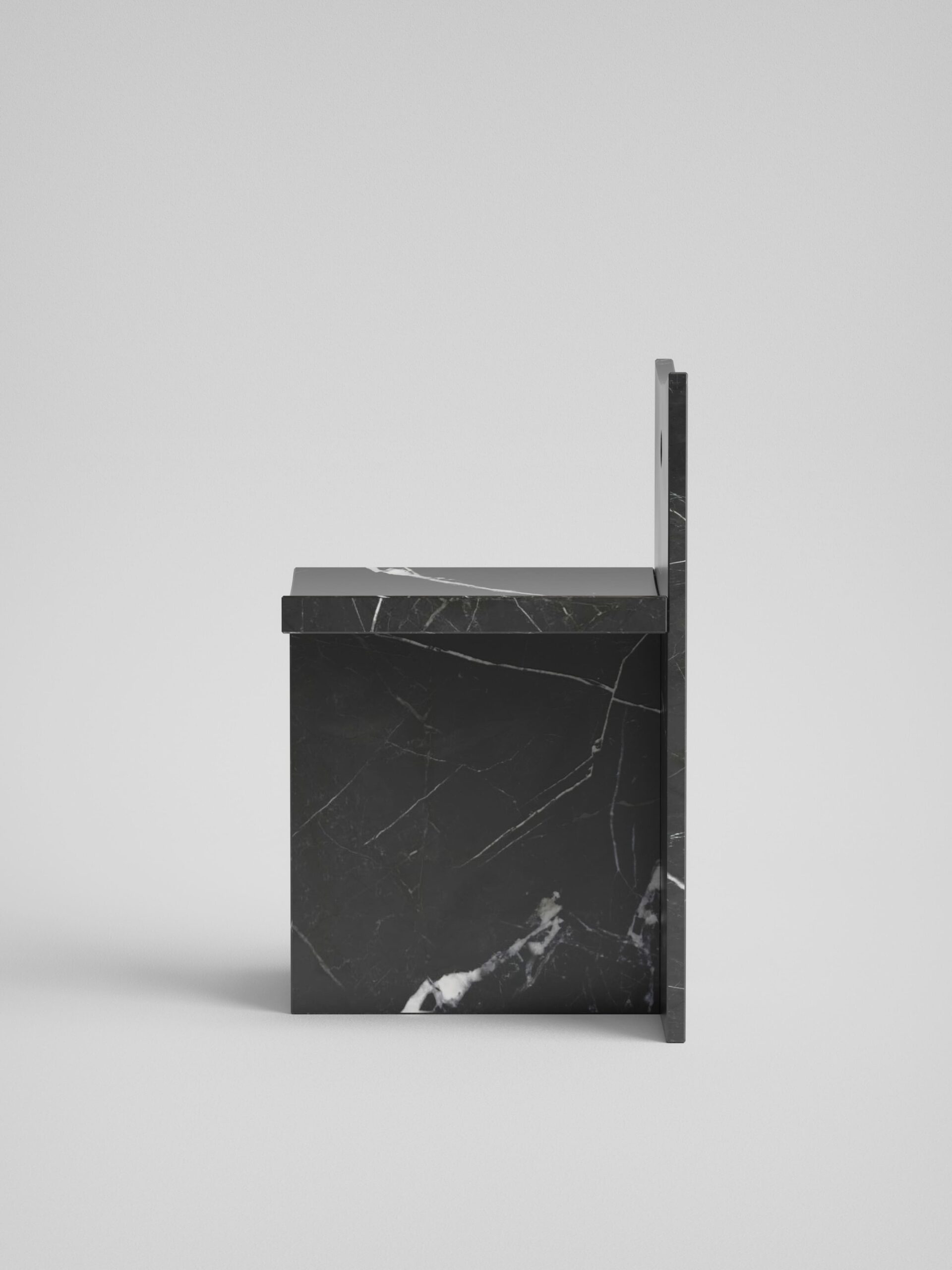 thebes Marquina black chair