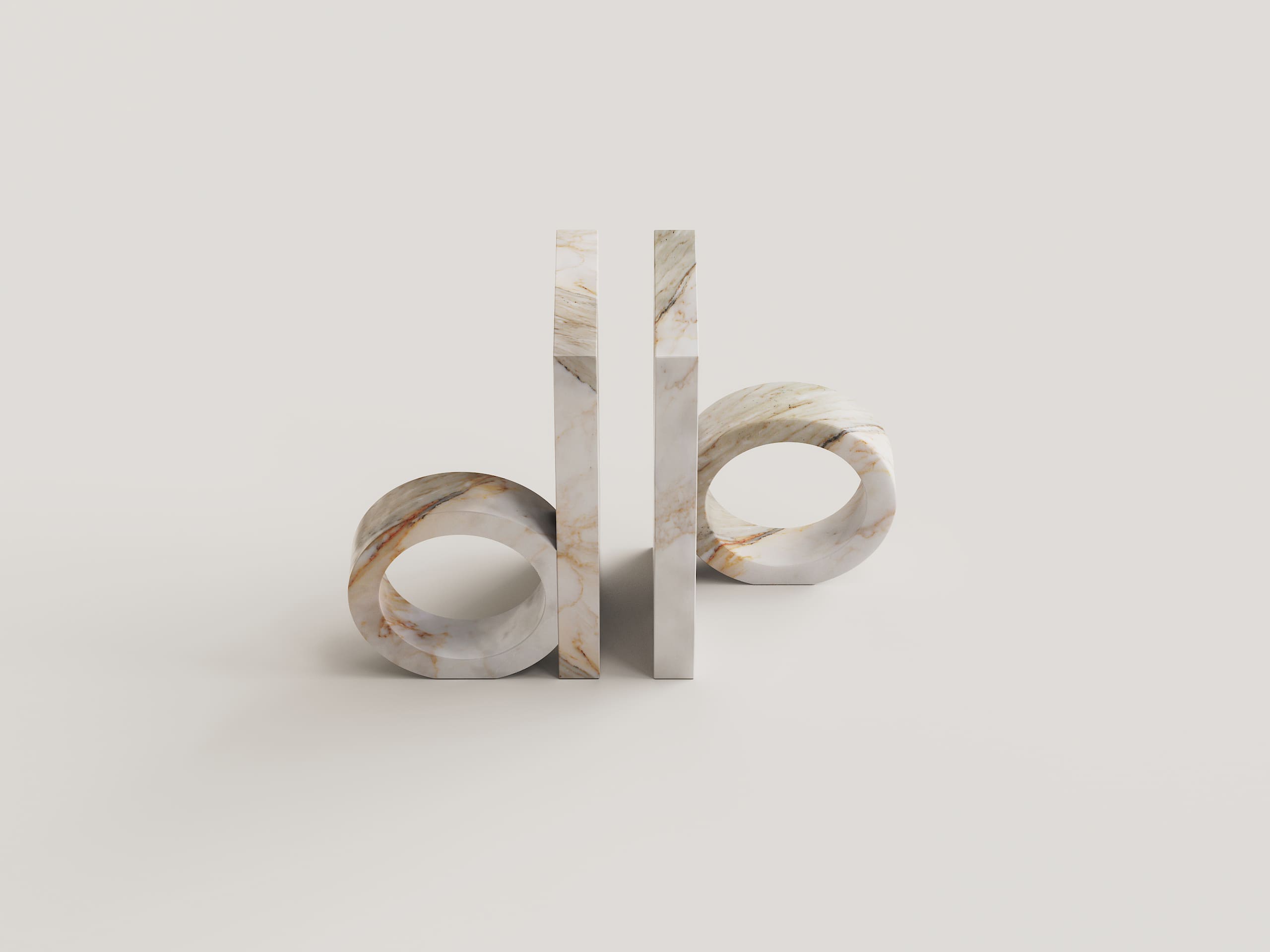 Ring fermalibri in marmo