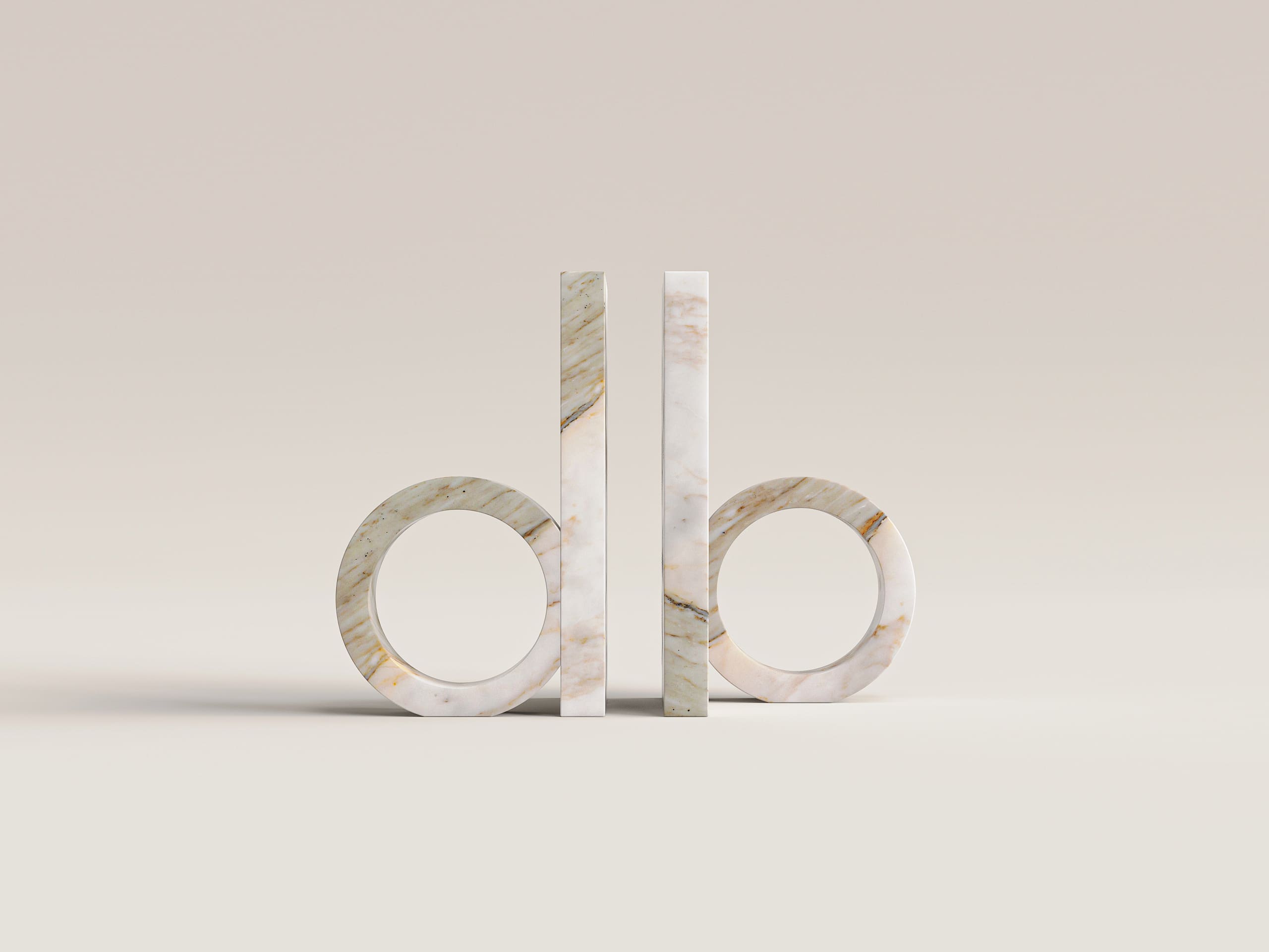 Ring fermalibri in marmo