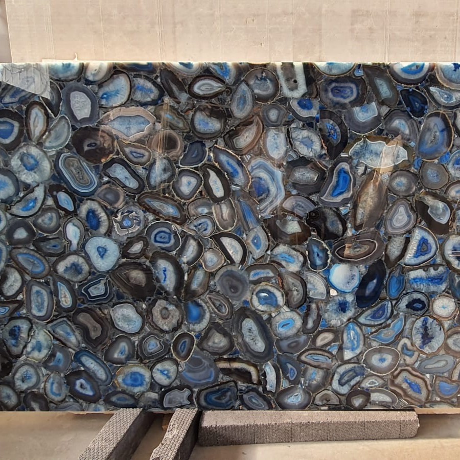 agata blu per retroilluminazione