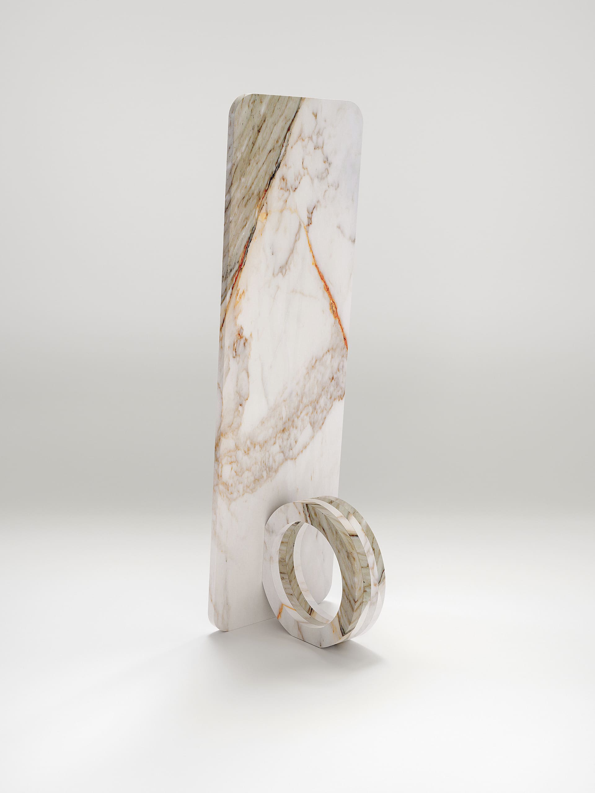 ring mirror pistore marmi