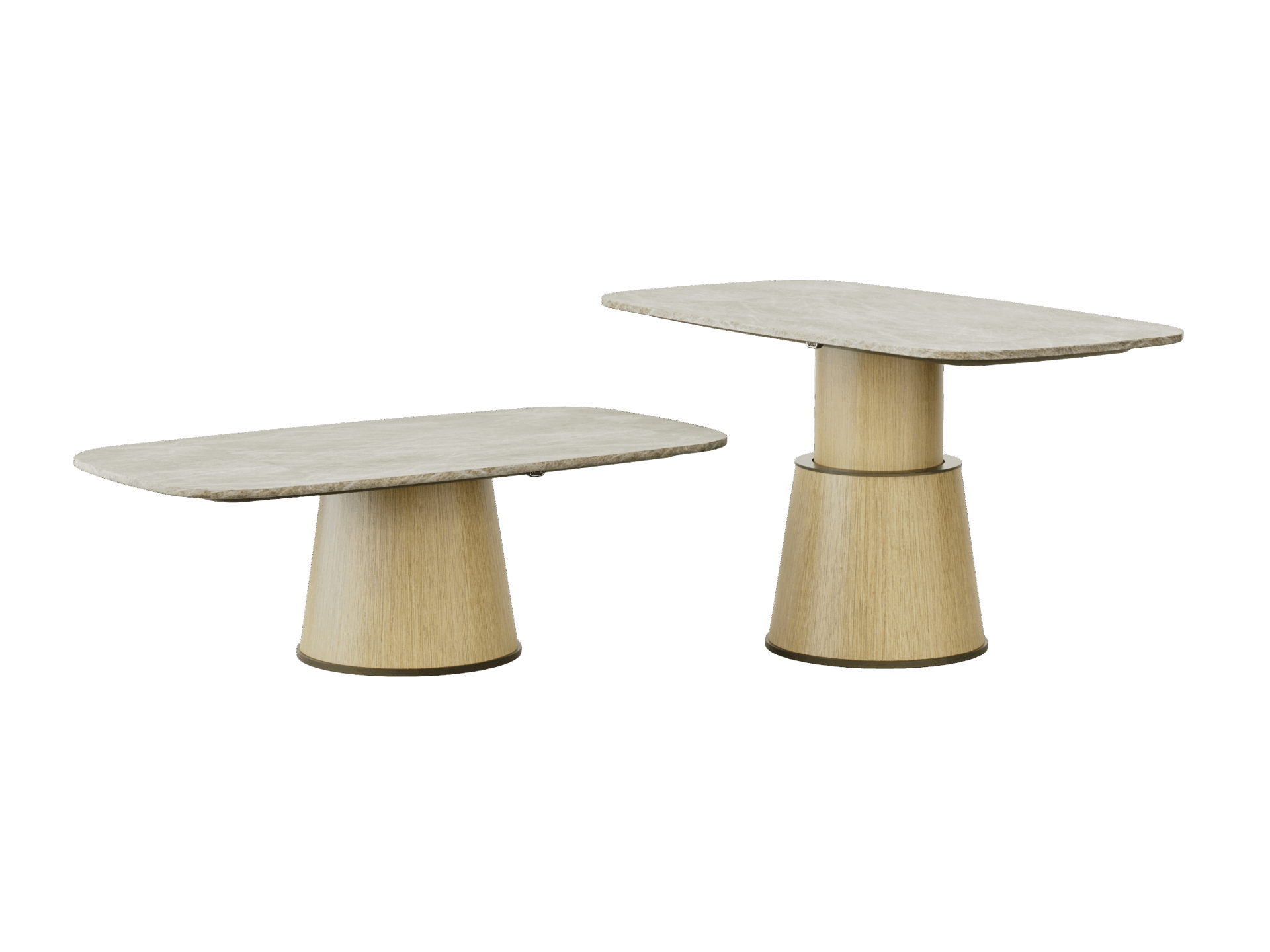 smart table taj mahal white oak