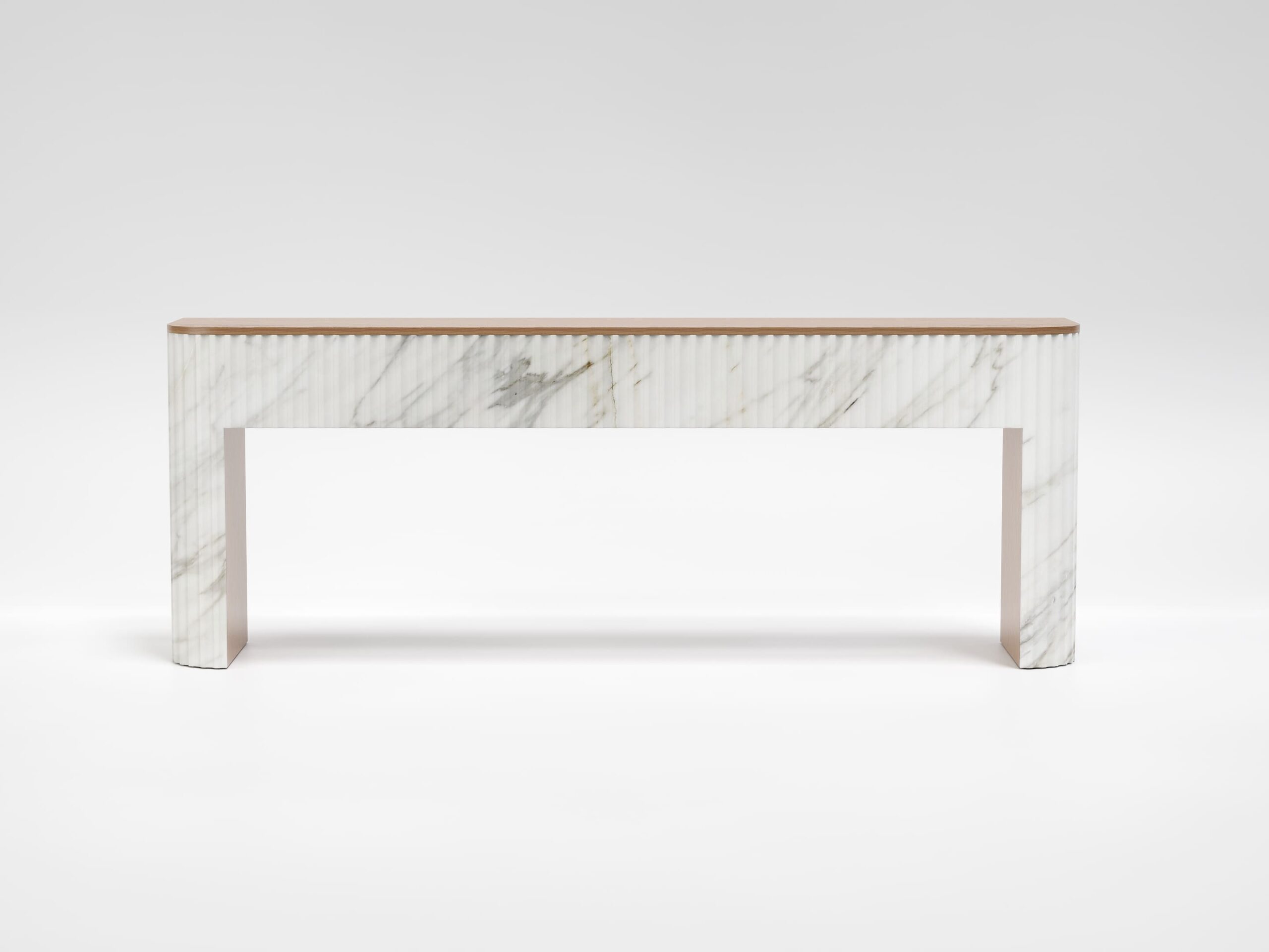 trama consolle marmo rovere