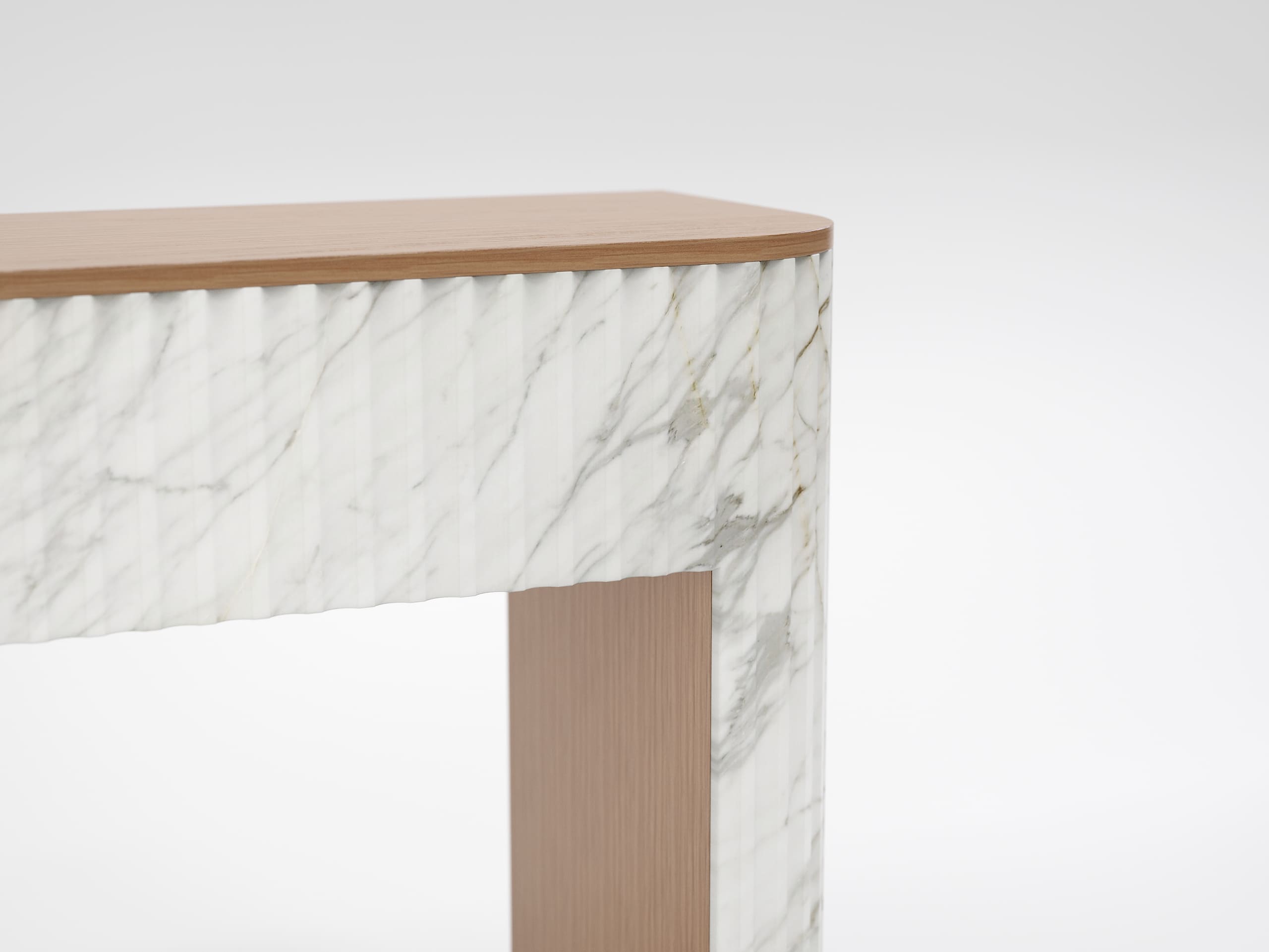 trama consolle marmo rovere