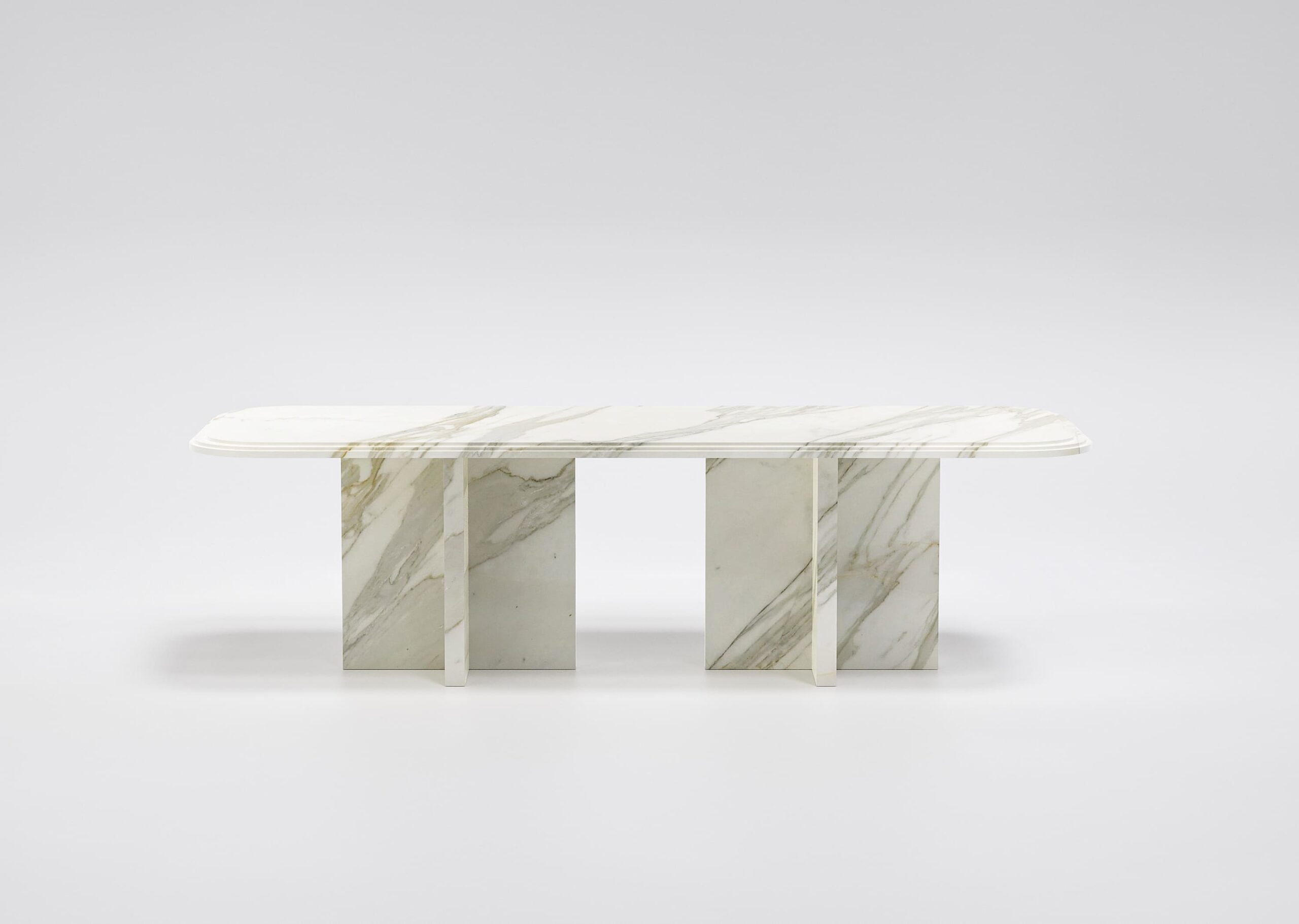 IMPERIUM calacatta gold marble dining table