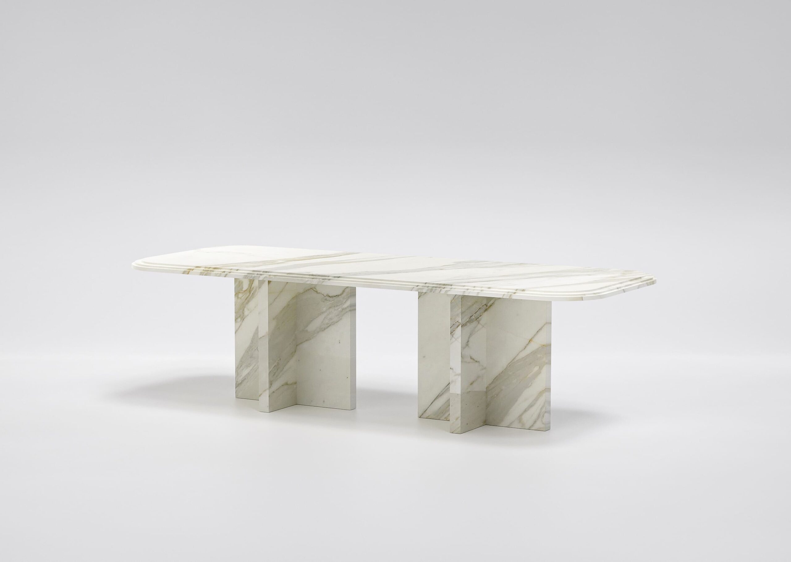IMPERIUM calacatta gold marble dining table