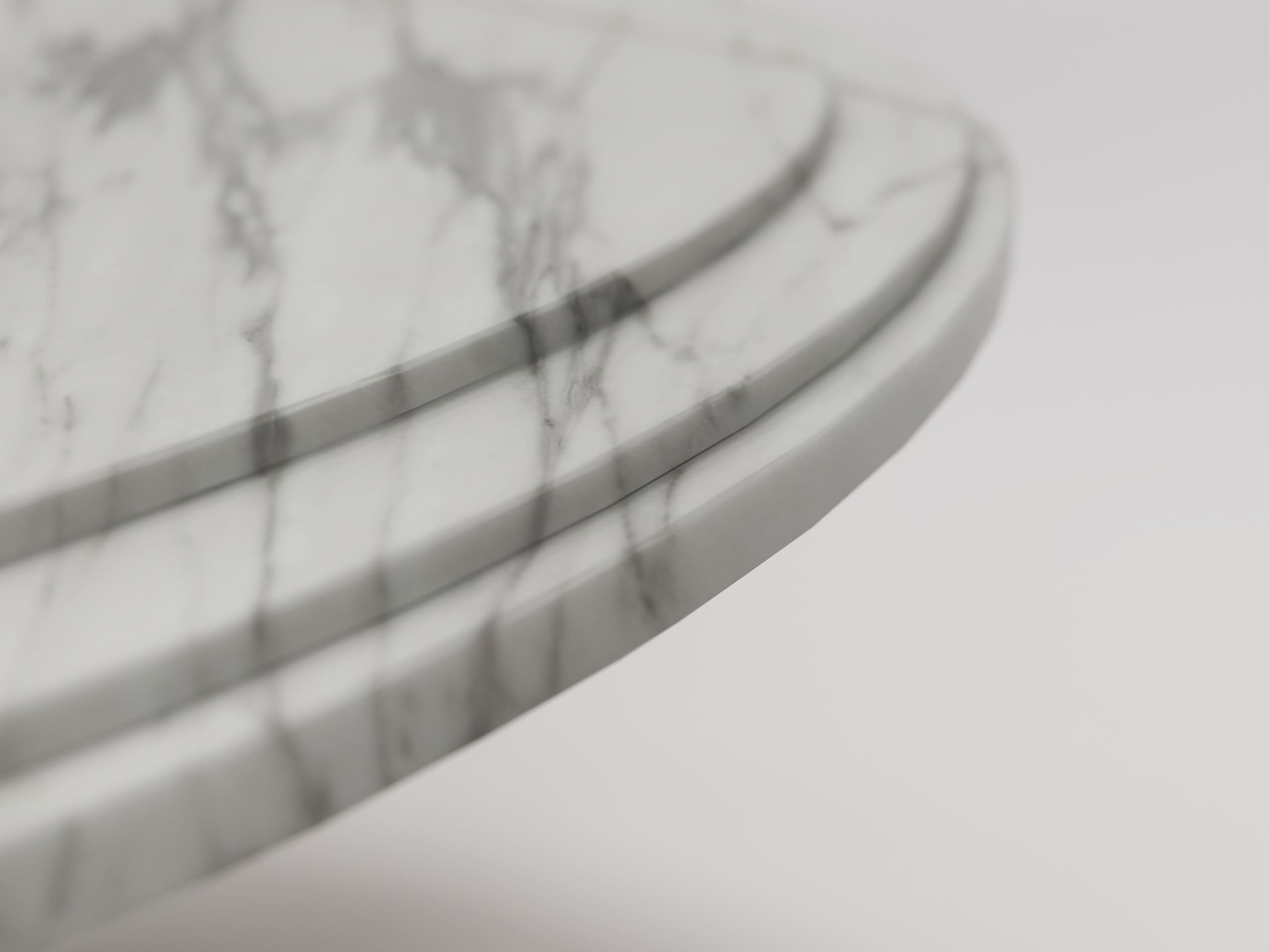 aura marble round dining table