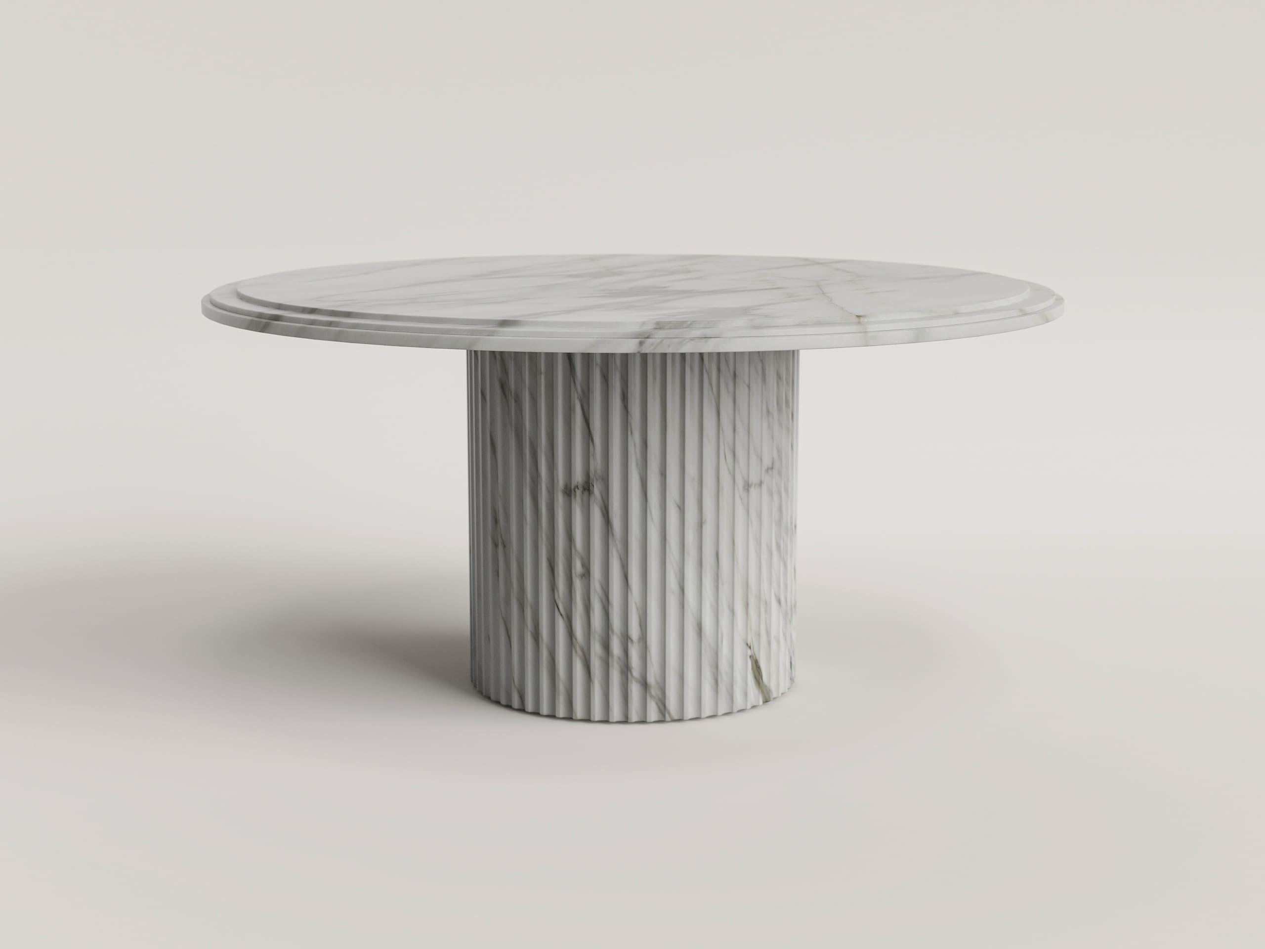aura marble round dining table