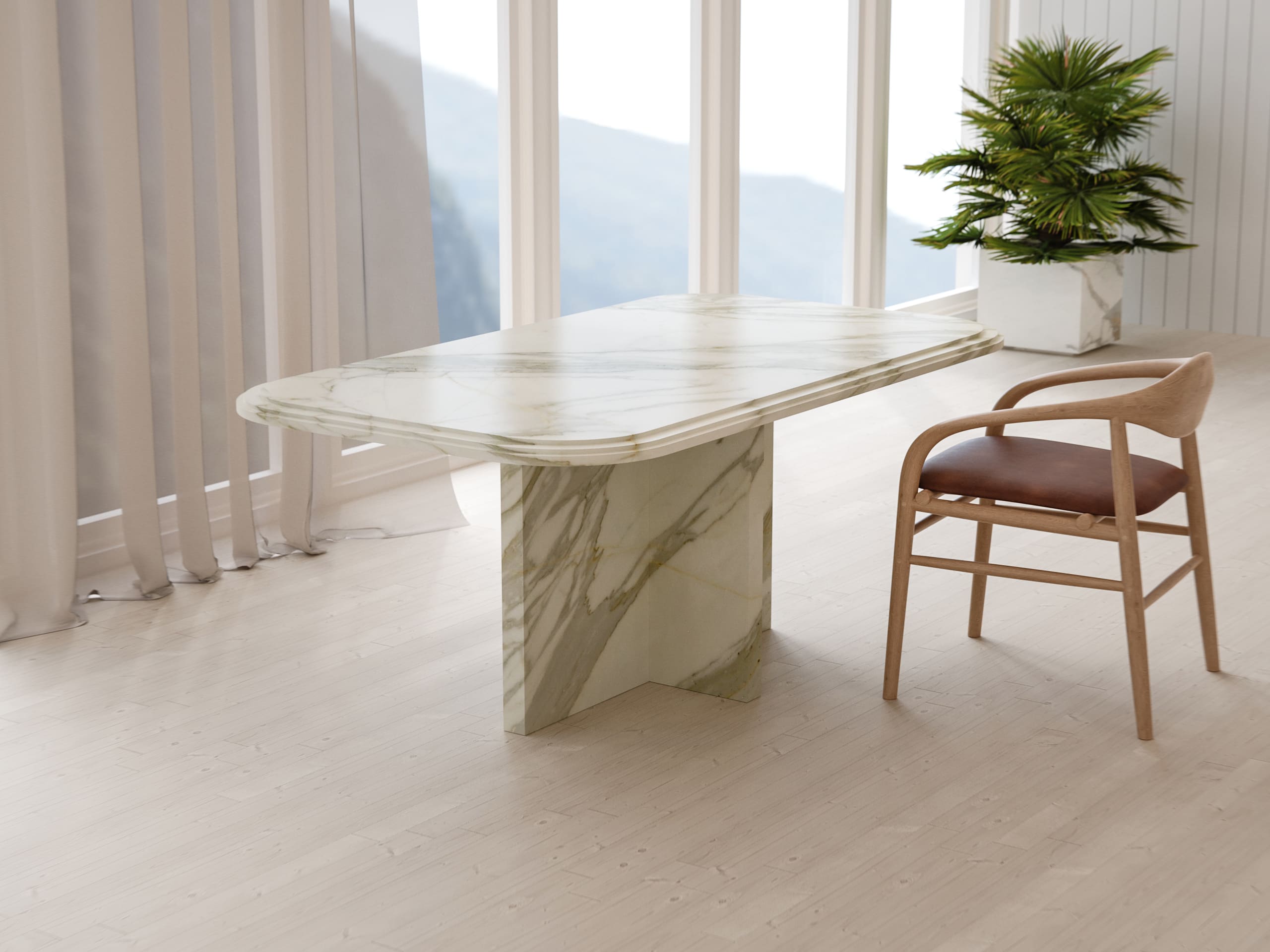 IMPERIUM calacatta gold marble table