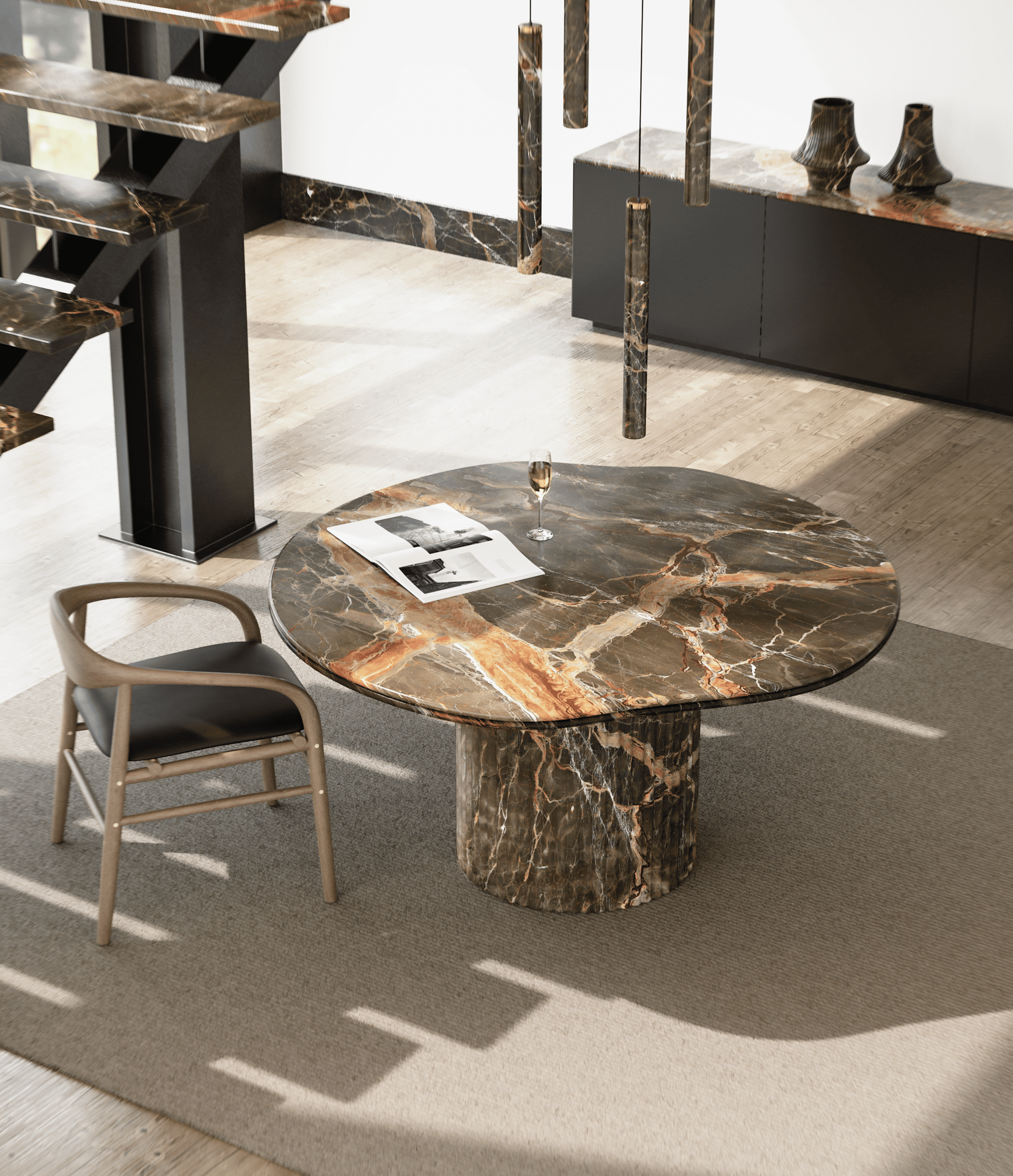 aura nova marble table
