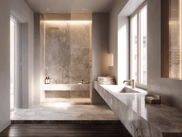 bathroom in grey marble 5