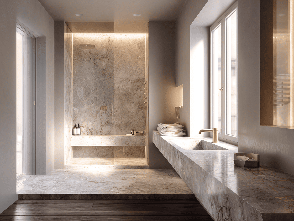bathroom in grey marble 5