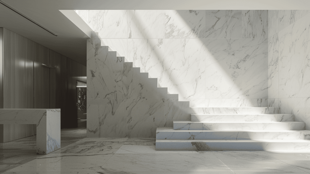 calacatta stairs