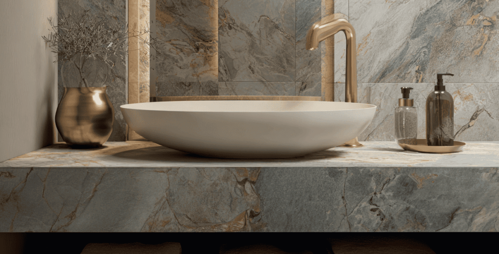 grey marble basin