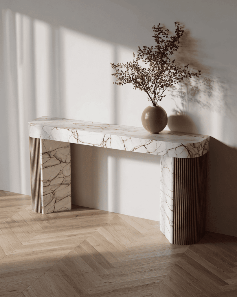 marble console