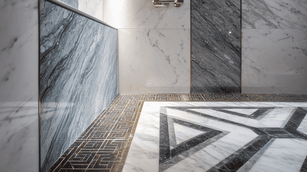 marble inlaid flooring