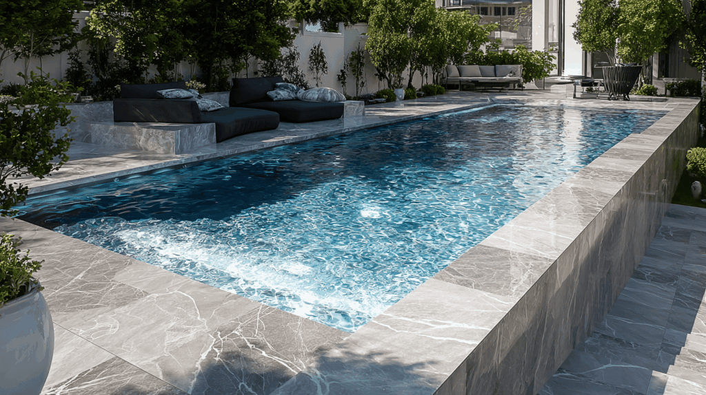marble swimming pool