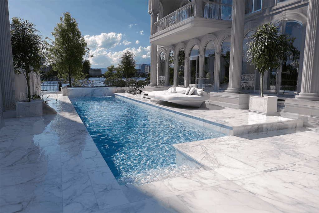 marble swimming pool