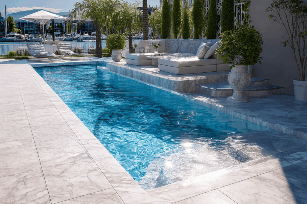 marble swimming pool