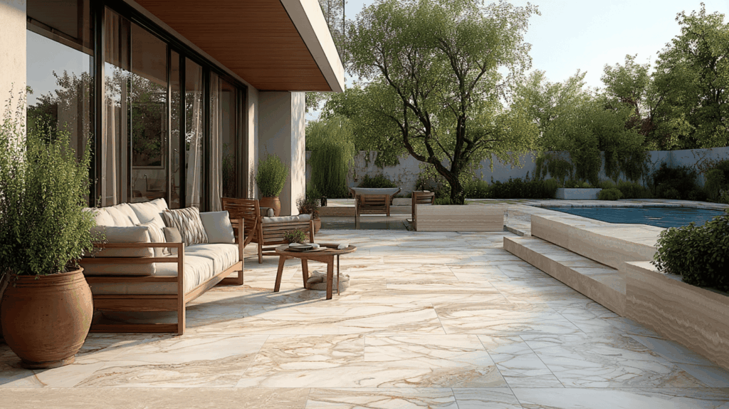 outdoor with marble