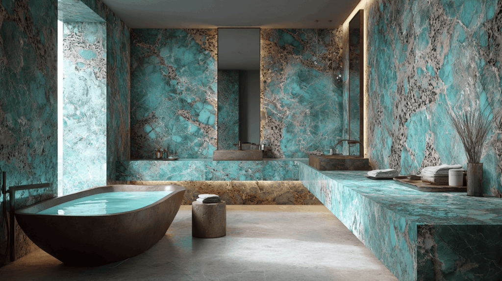 amazzonite bathroom