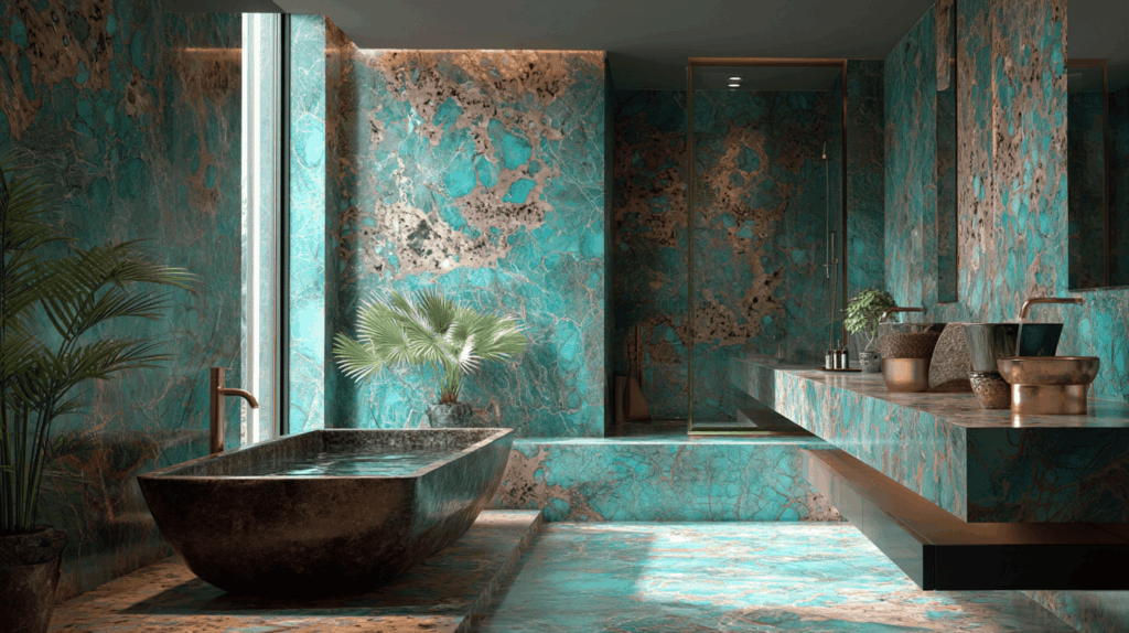 amazzonite bathroom