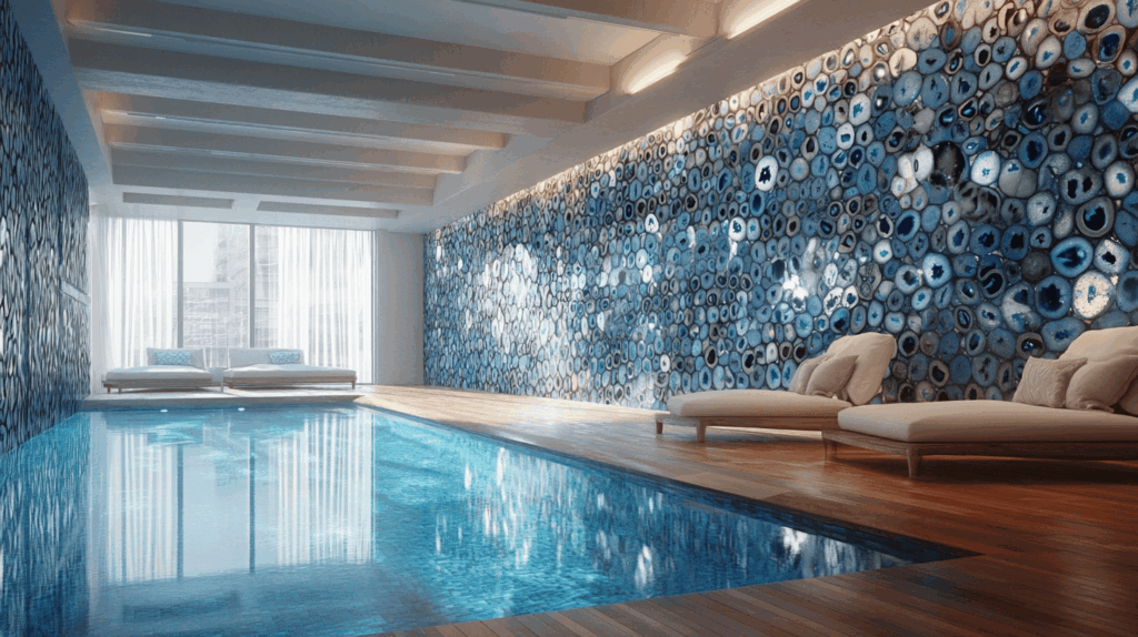 blue agate cladding