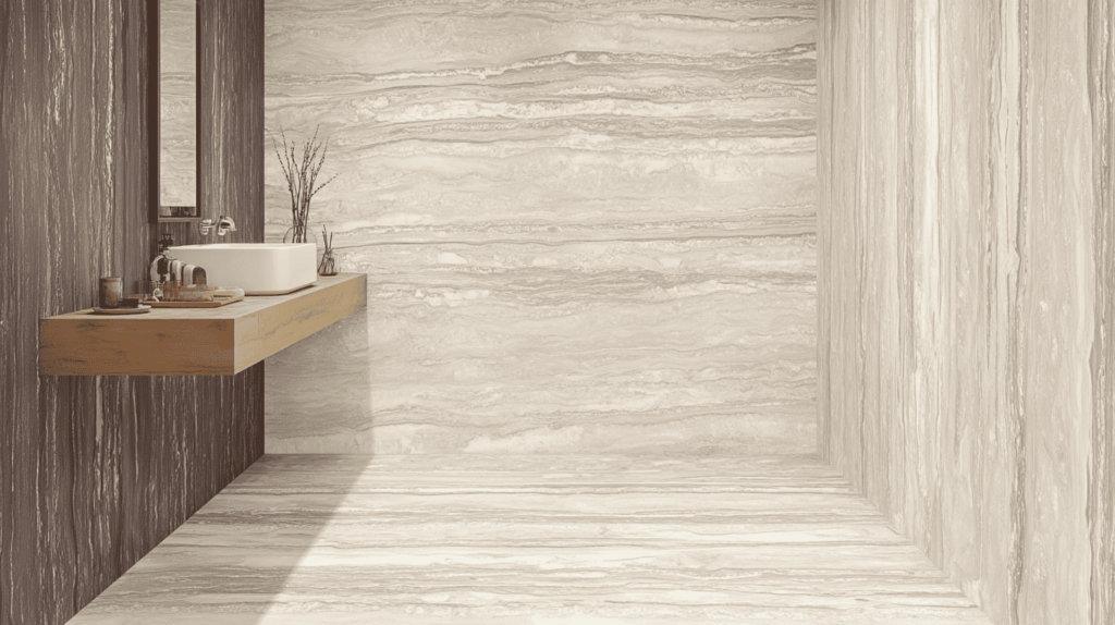 travertino navona bathroom
