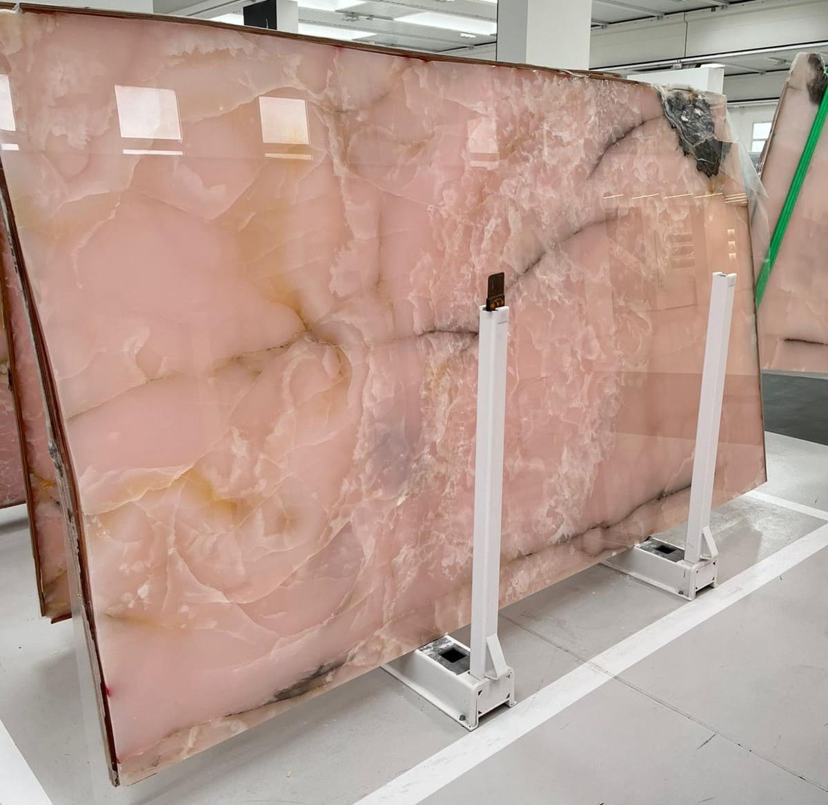 pink onyx slab