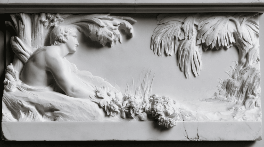 bass relief in marble