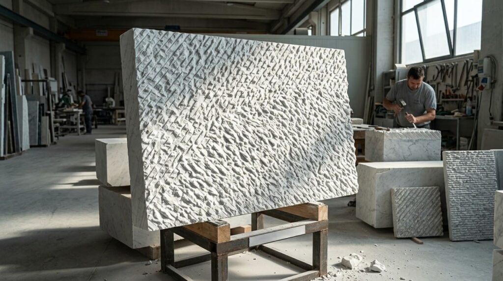 marble hammering