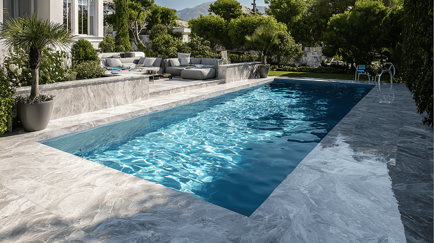 marble swimming pool