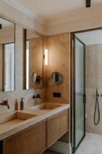 travertine bathroom