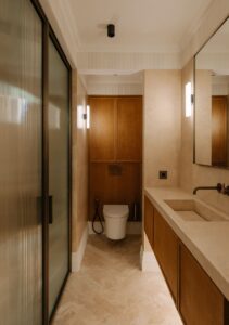 travertine bathroom