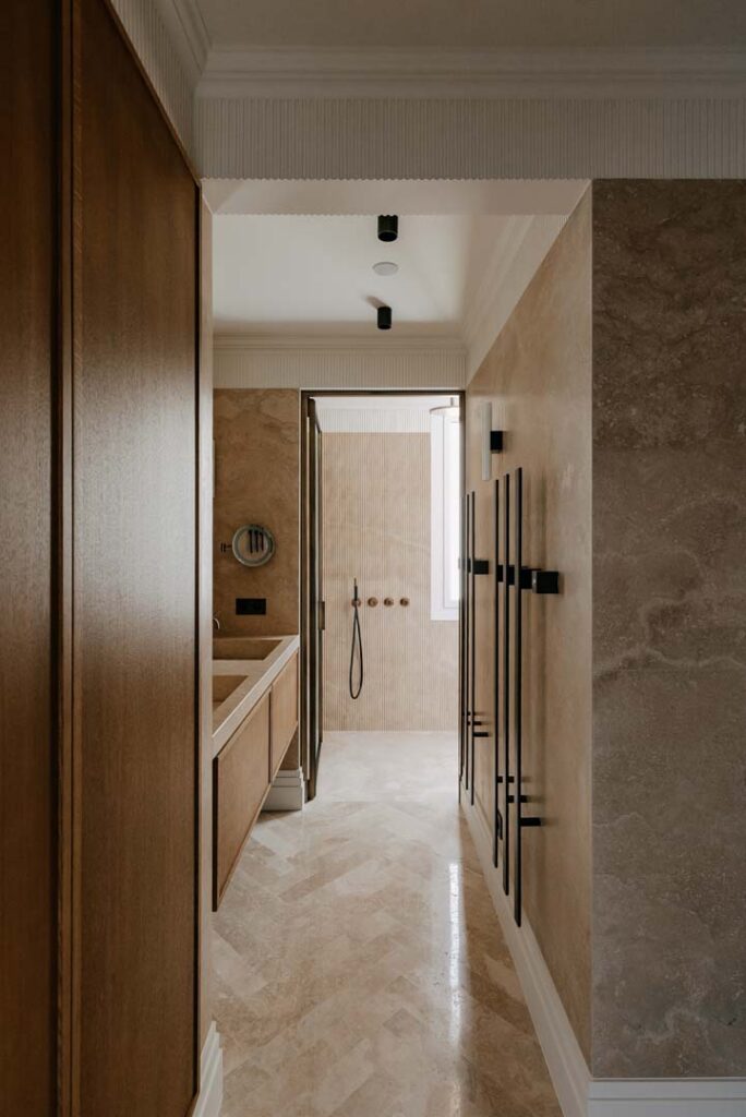 travertine bathroom