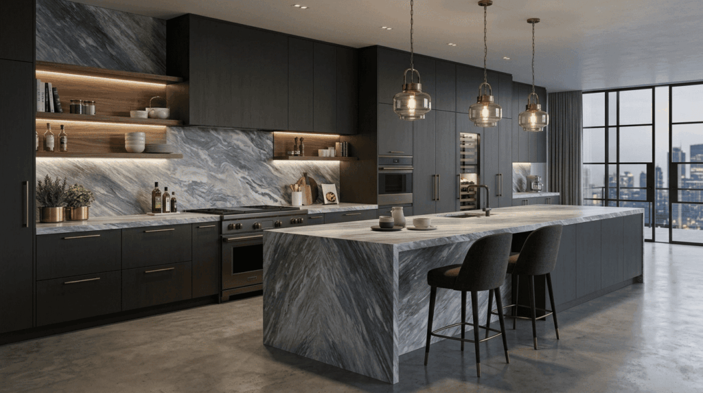 bardiglio kitchen