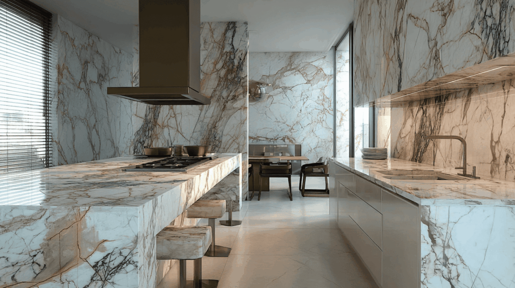 calacatta macchia vecchia kitchen 2