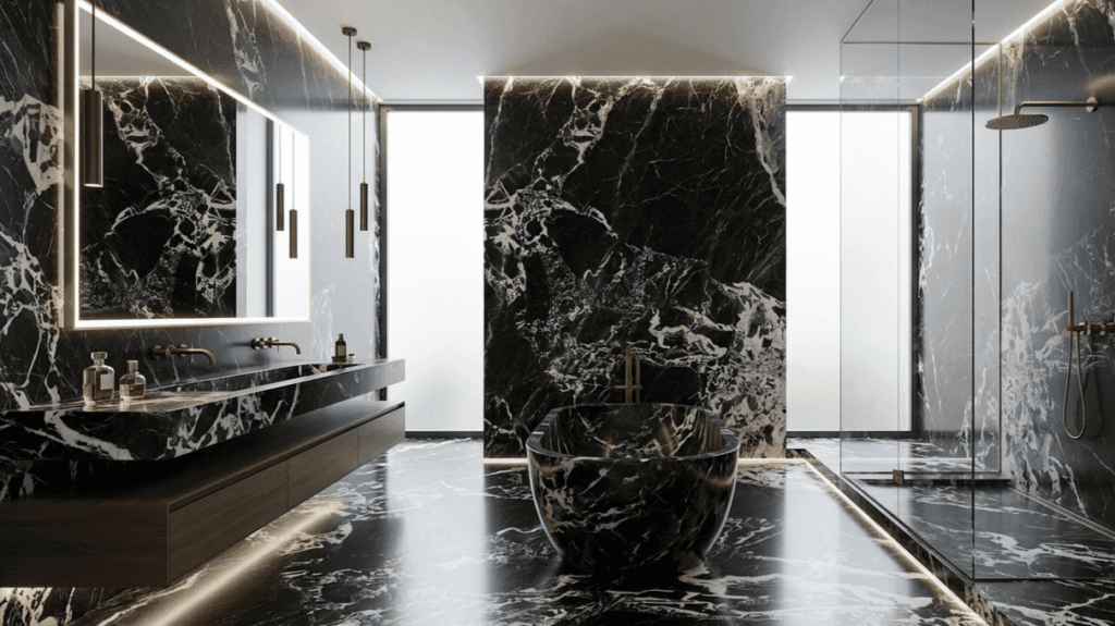 grand antique bathroom